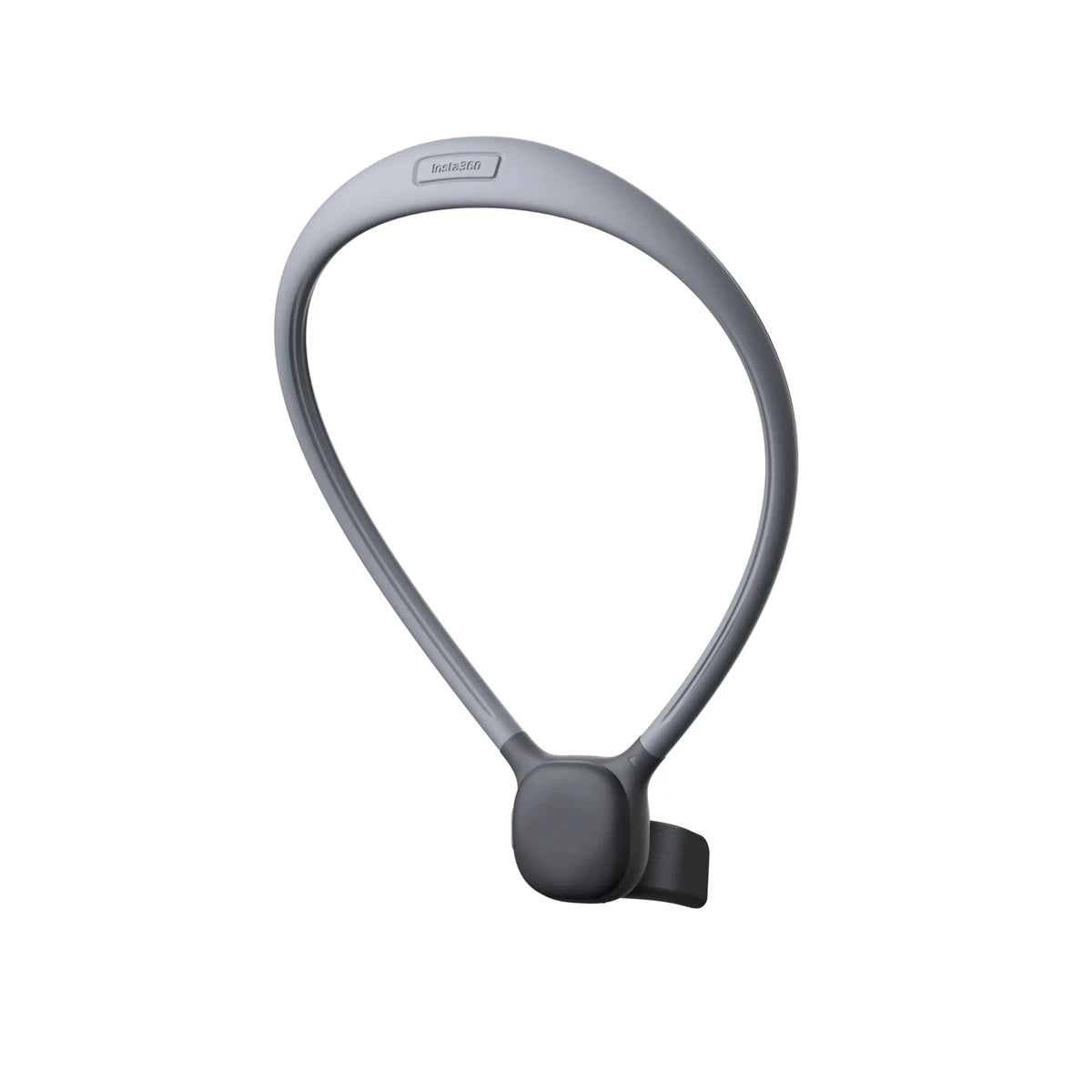 Gray bike lock on a white background