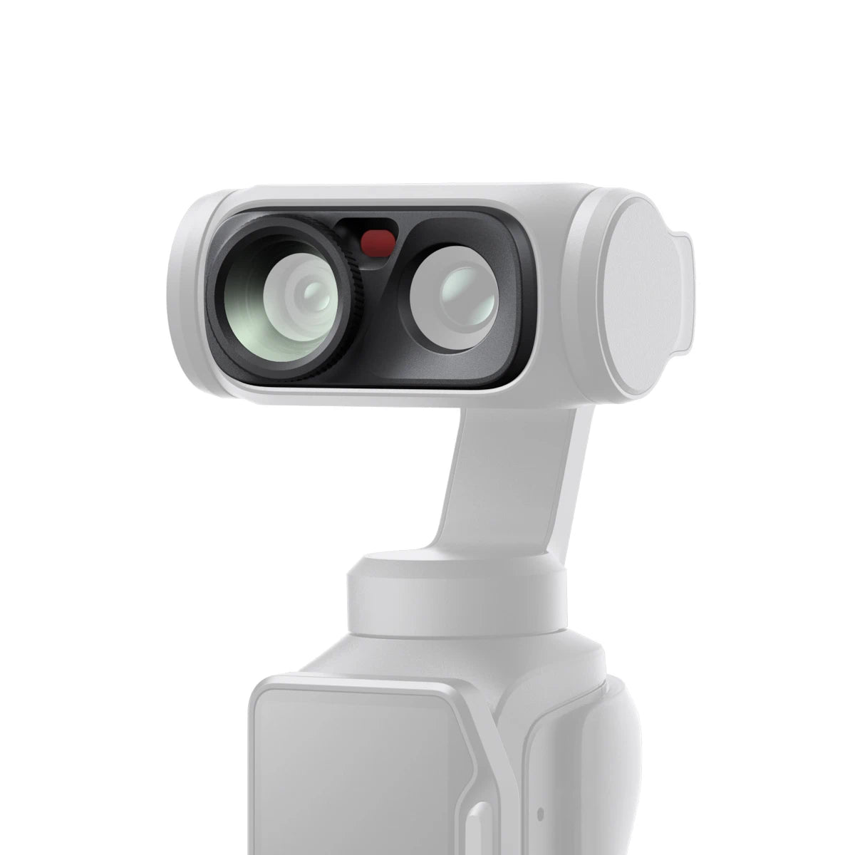 White camera gimbal on a white background