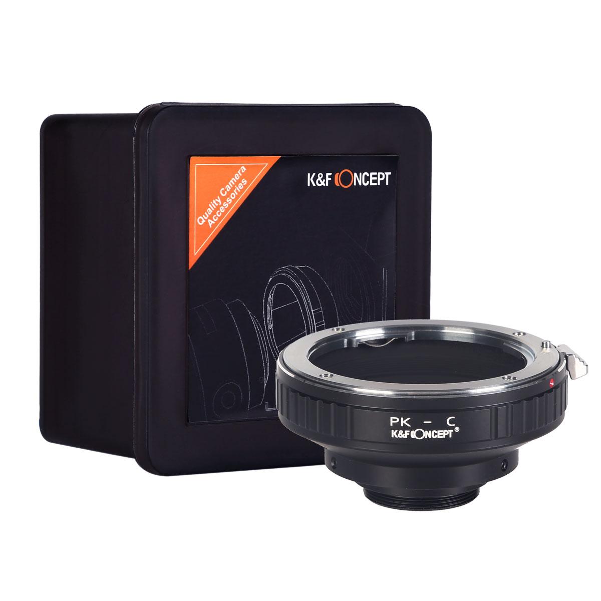 K&F Concept Pentax K Lenses to C Mount Camera Adapter