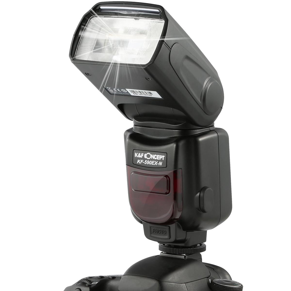 K&F Concept 590N I-TTL Flash for Nikon GN56 Auto-Focus Wireless Slave