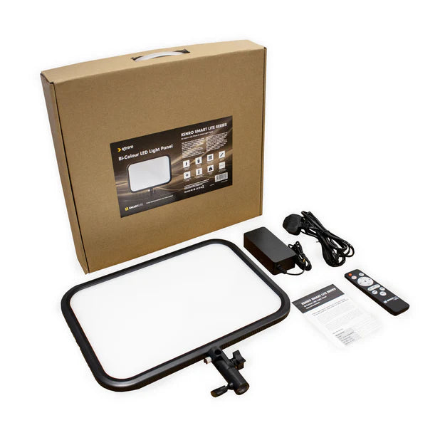 Kenro Smart Lite Bi-Colour Studio LED Light Panel box and contents