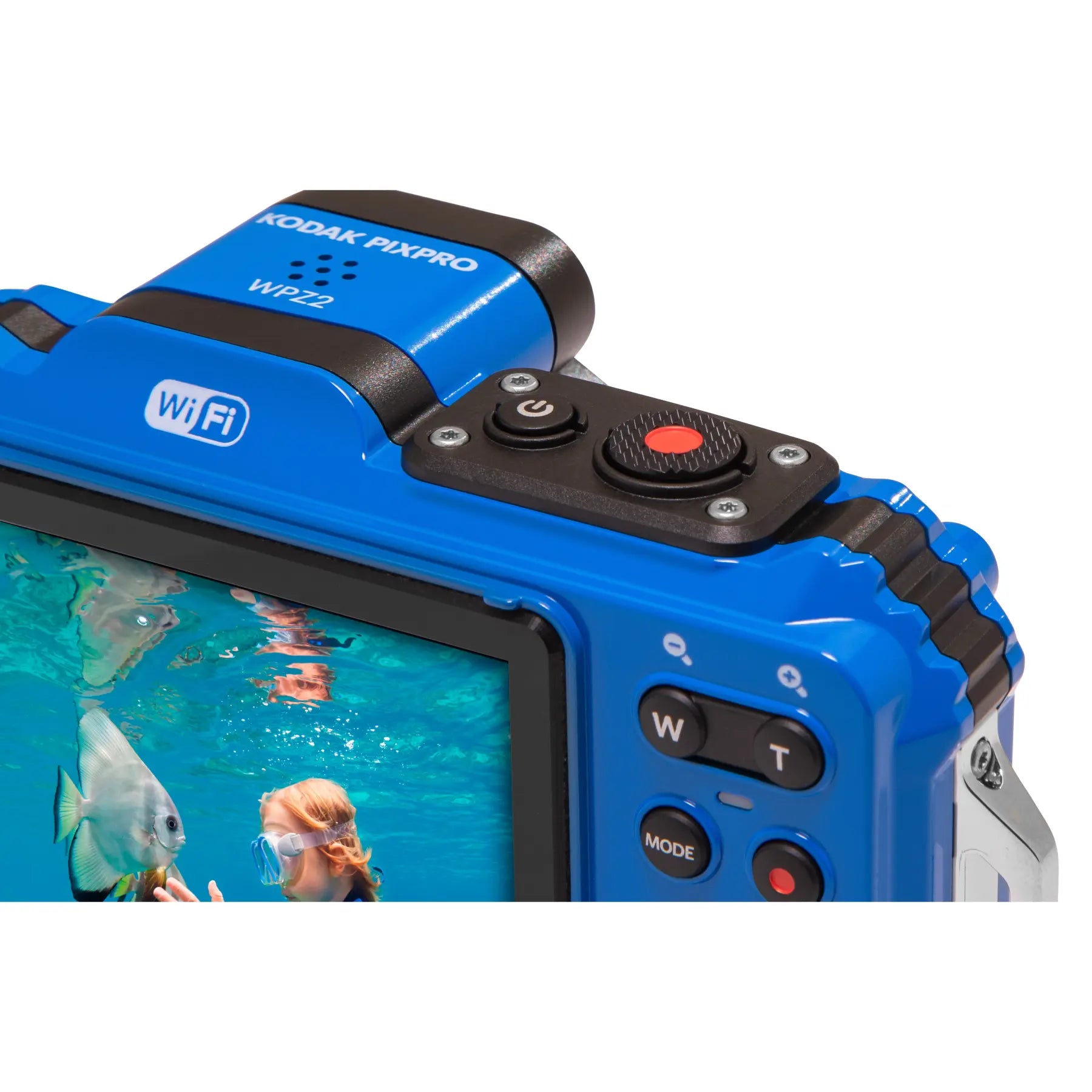 Kodak PIXPRO WPZ2 16MP 4x Zoom Tough Compact Camera - Blue
