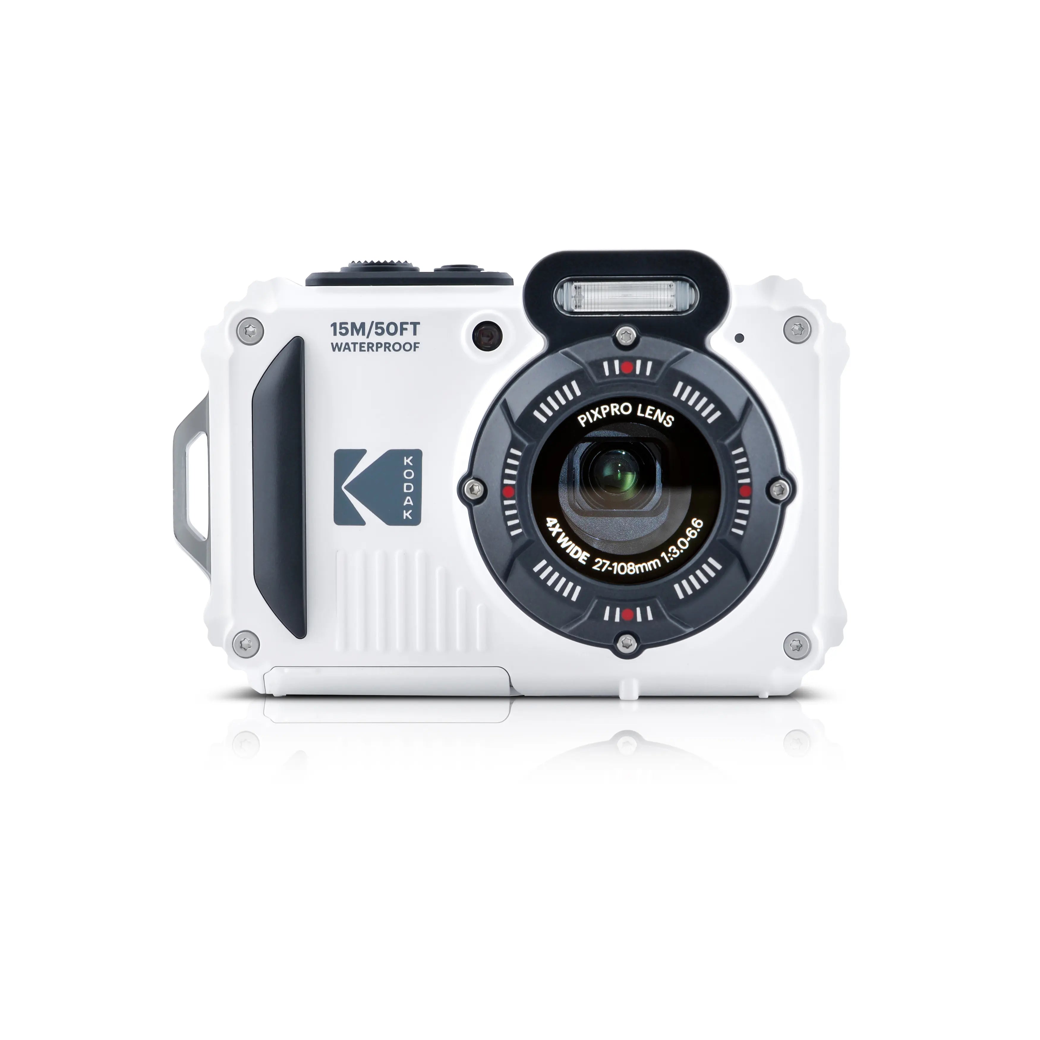 Kodak waterproof camera on a white background