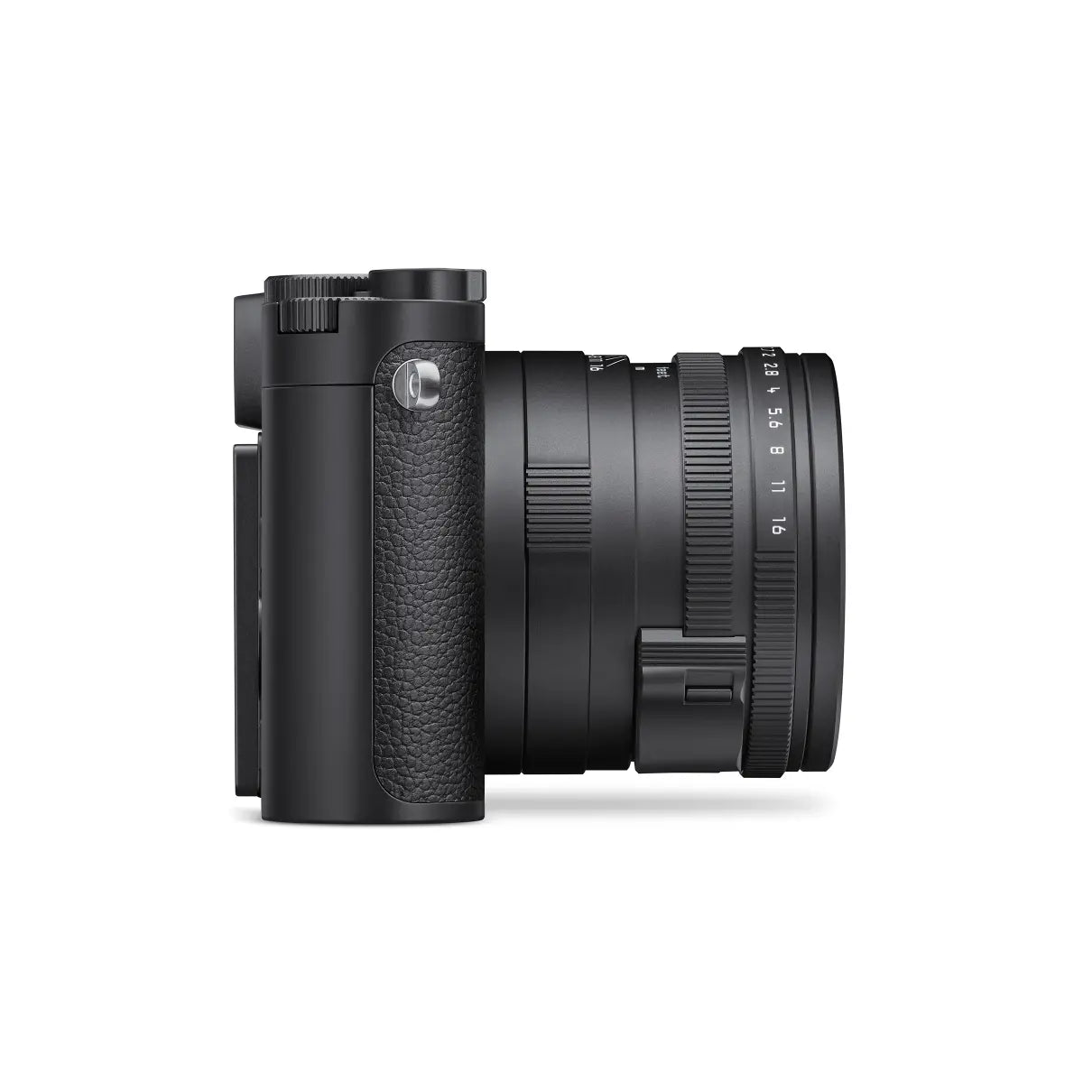 Black camera on a white background