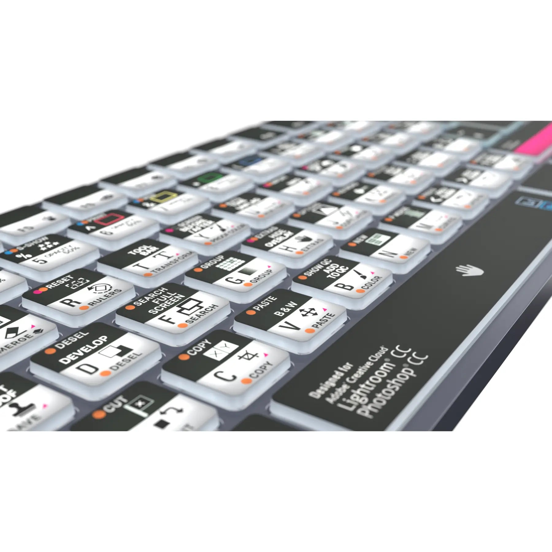 LogicKeyboard - Adobe Photographer TITAN Wireless Backlit Keyboard - Windows