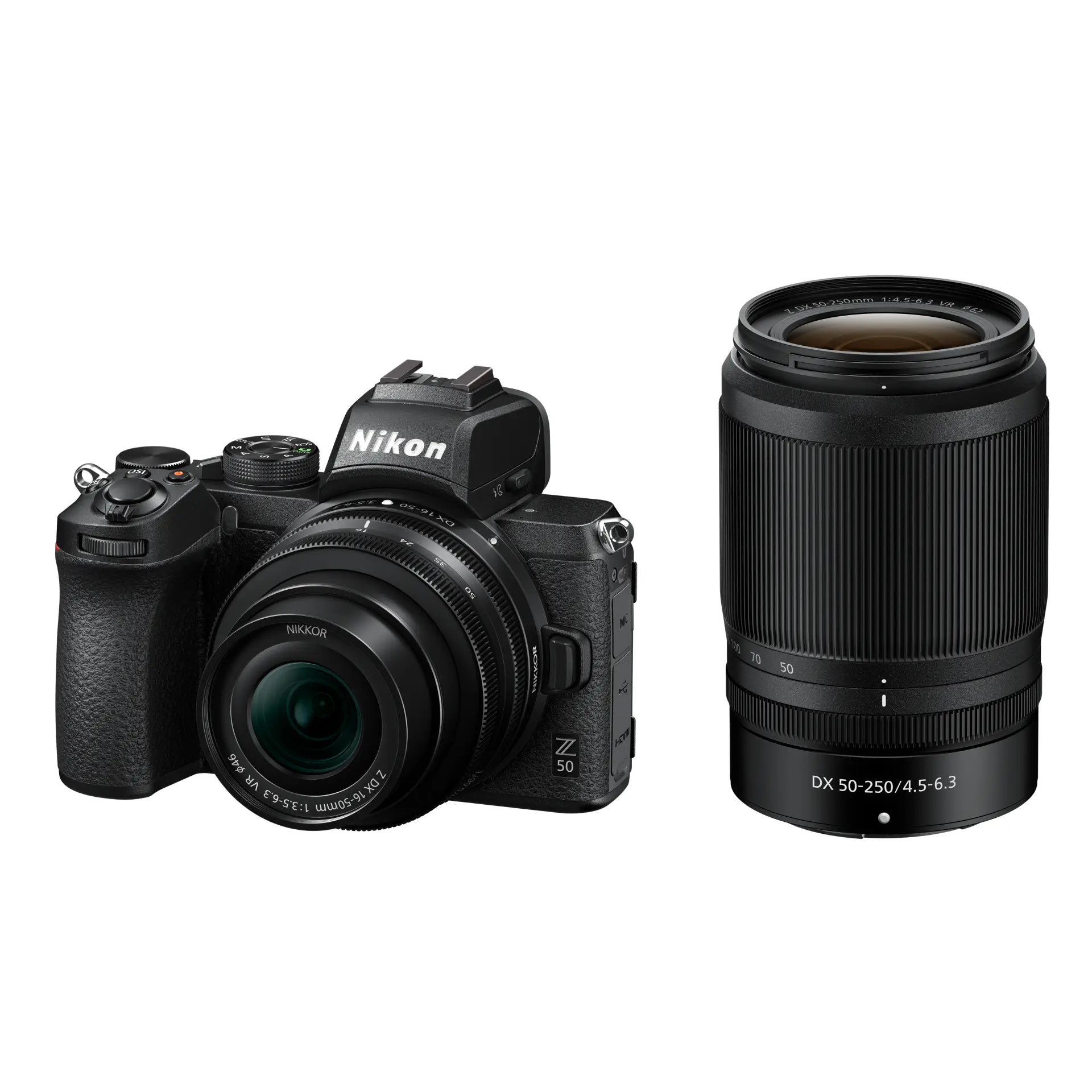 Nikon Z50 Digital Mirrorless Camera Kit with 16-50mm and 50-250mm Lenses