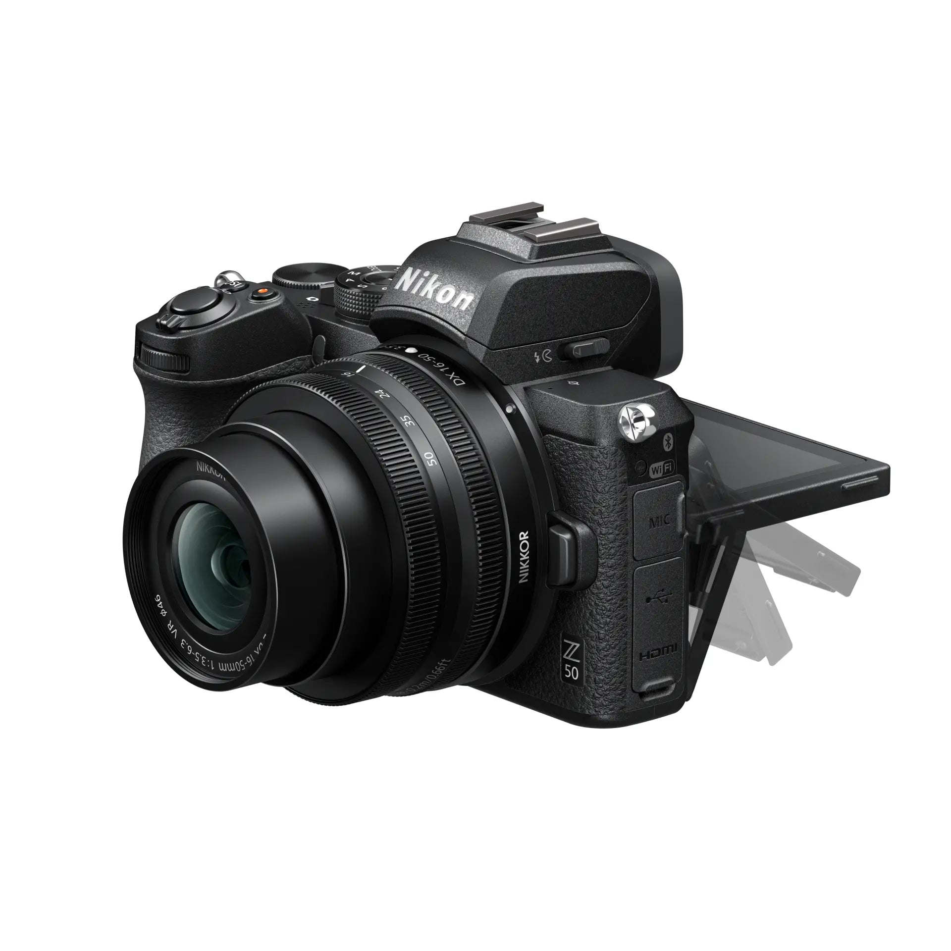 Nikon Z50 Digital Mirrorless Camera Kit with 16-50mm and 50-250mm Lenses