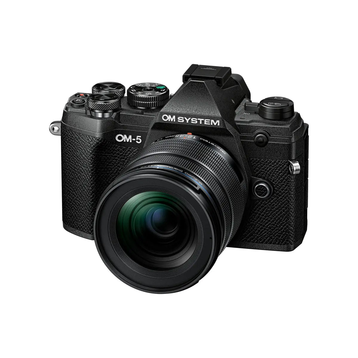 Olympus OM System OM-5  Mirrorless Digital Camera Silver with 12-45mm Lens side
