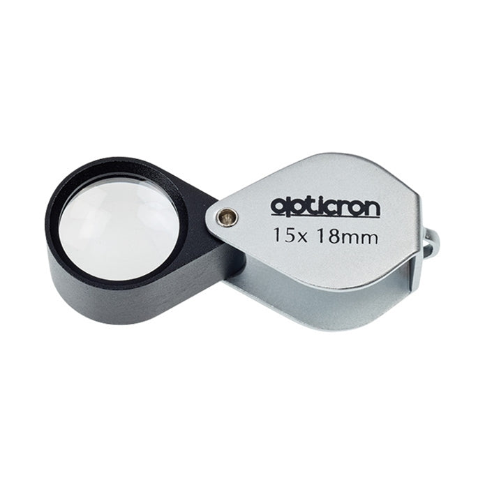Opticon magnifying glass on a white background