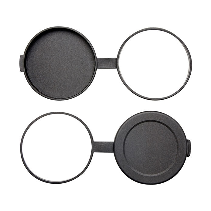 Set of black metal rings on a white background