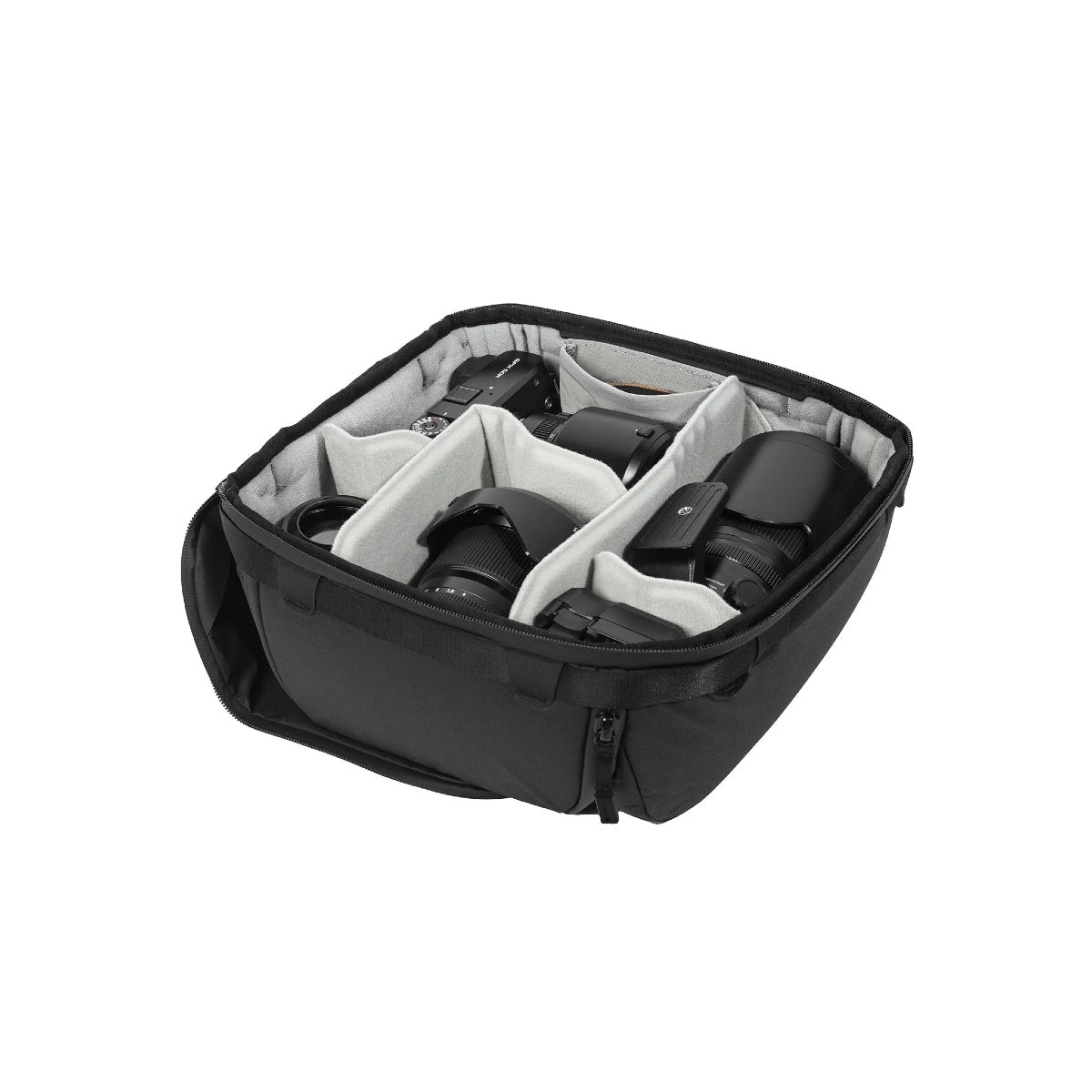 Peak Design Camera Cube V2 Medium front angle with lid open