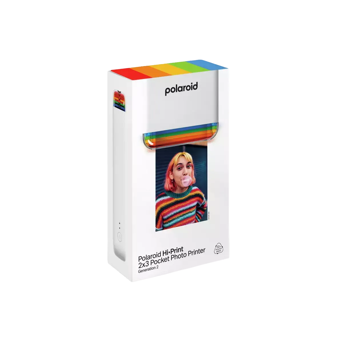 Polaroid Hi·Print 2x3 Generation 2 Pocket Photo Printer - White