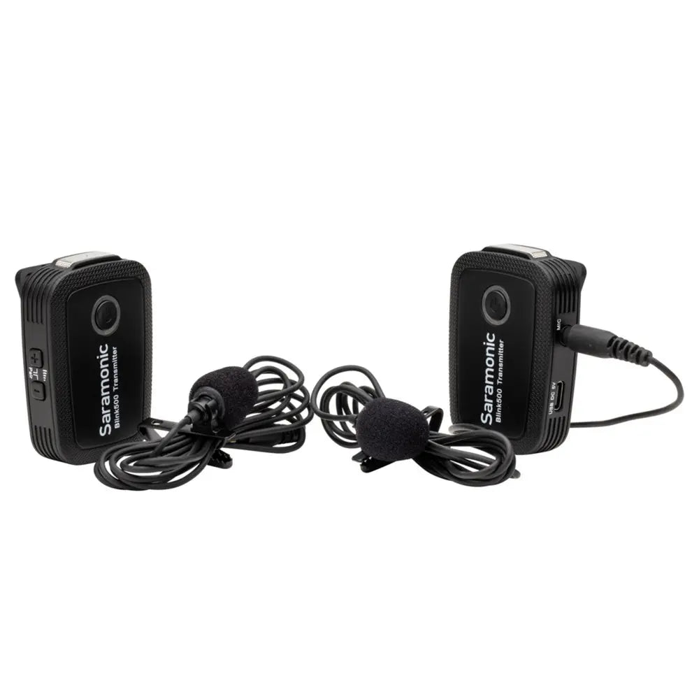 Saramonic Blink 500 B4 Wireless Microphone System with Lightning Connector – Dual Transmitter Set for iOS