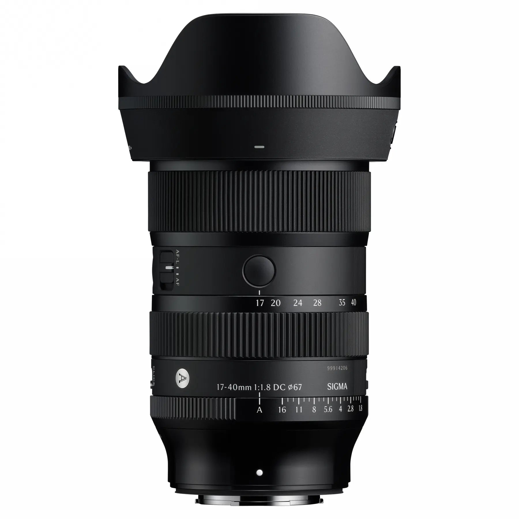Sigma 17-40mm F1.8 DC | Art Lens – Fujifilm X Mount top angle