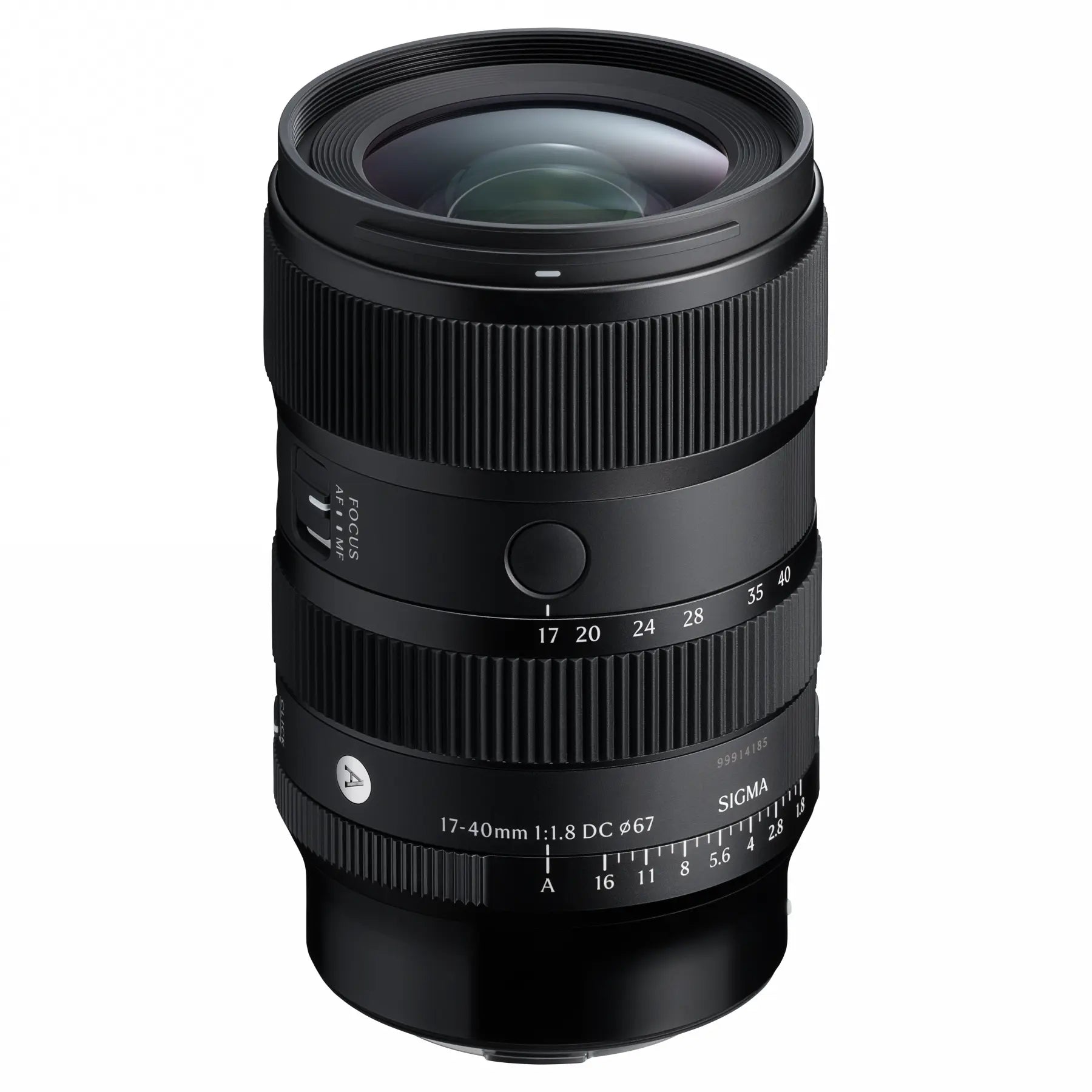 Sigma AF 17-40mm f1.8 DC | Art Lens - L Mount top angle