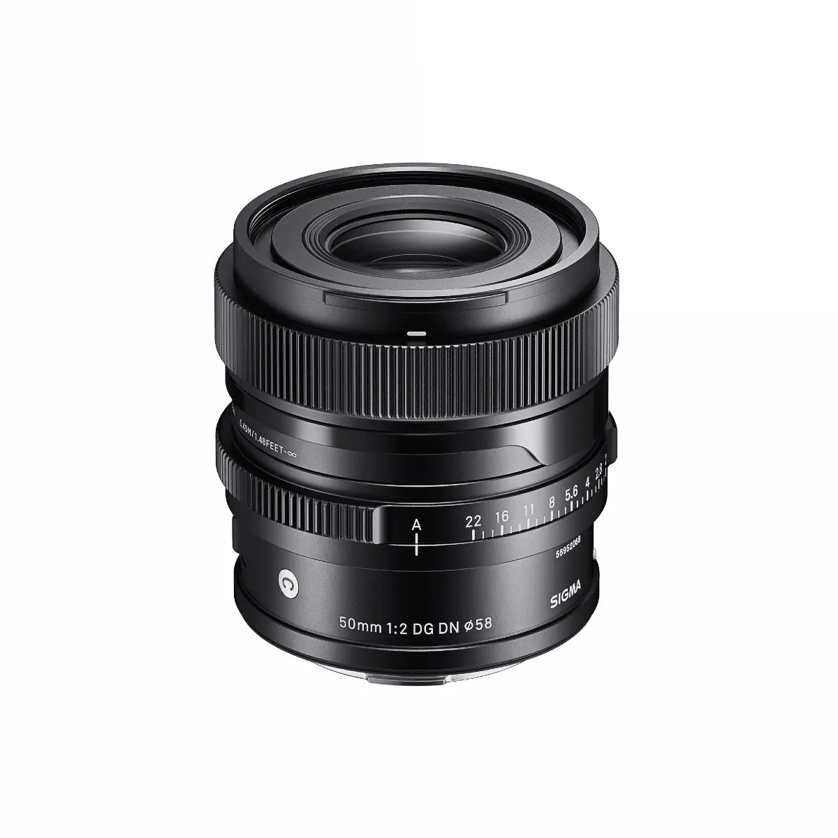 Sigma AF 50mm F/2 DG I Contemporary Lens - Sony E Fit top front