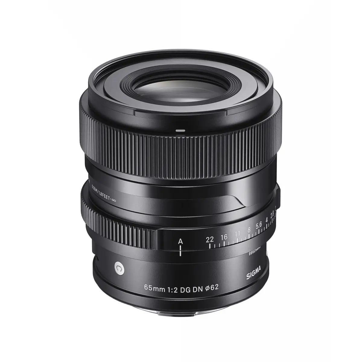 Sigma AF 65mm F/2 DG I Contemporary Lens - Sony E Fit top front