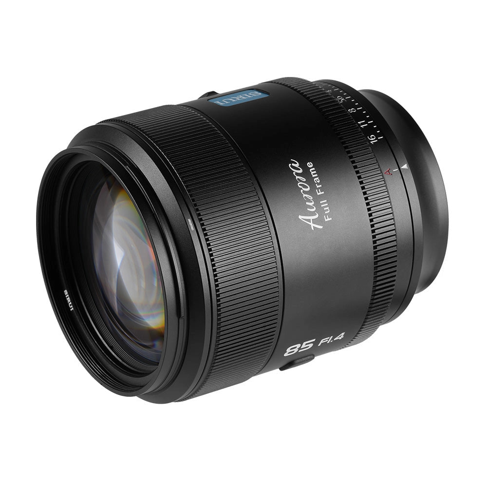 Sirui Aurora 85mm f1.4 Lens side angle 2