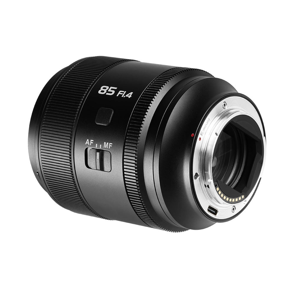 Sirui Aurora 85mm f1.4 Lens side angle 3