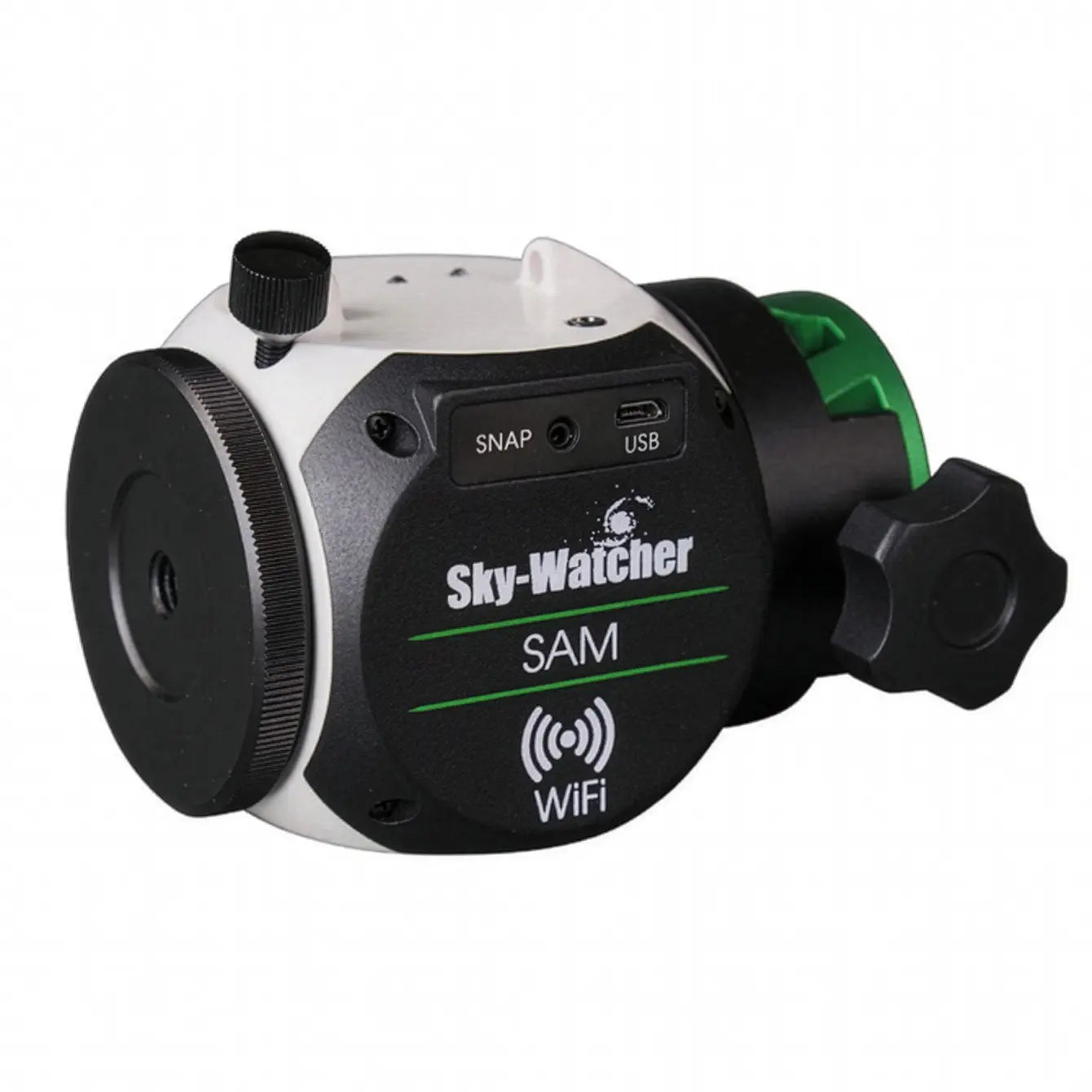 Sky-Watcher SAM telescope mount on a white background
