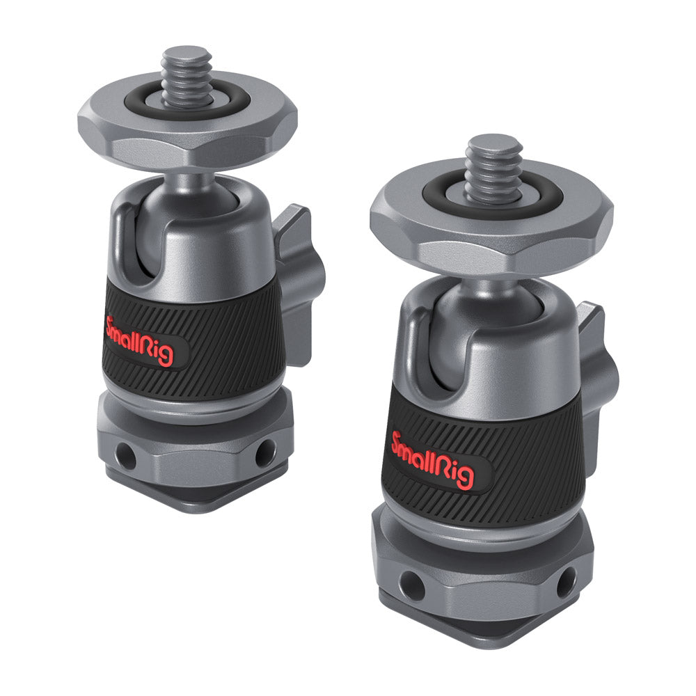 SmallRig Mini Ball-Head Kit With Removable Cold Shoe (2 pcs) 2948B product photo of contents