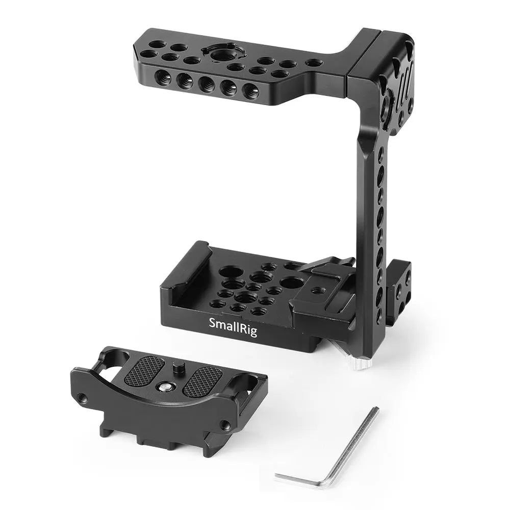 Black camera accessory kit with 'SmallRig' branding on a white background