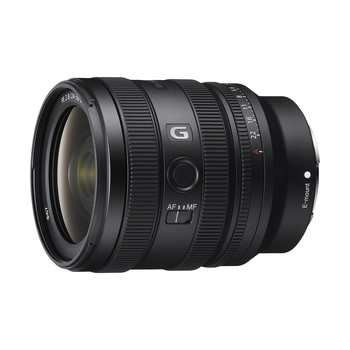 Sony FE 24-50mm F2.8 G Lens side angle