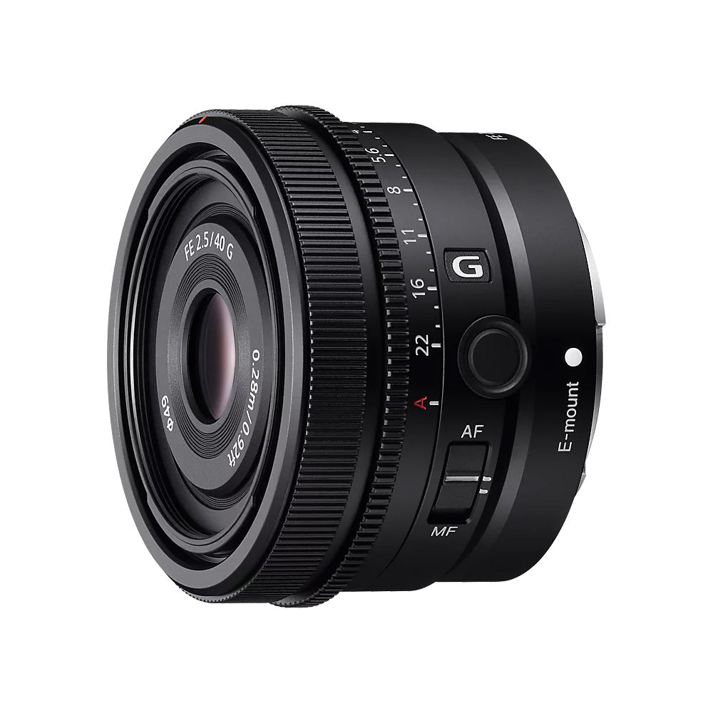 Sony FE 40mm f2.5 G Lens side angle