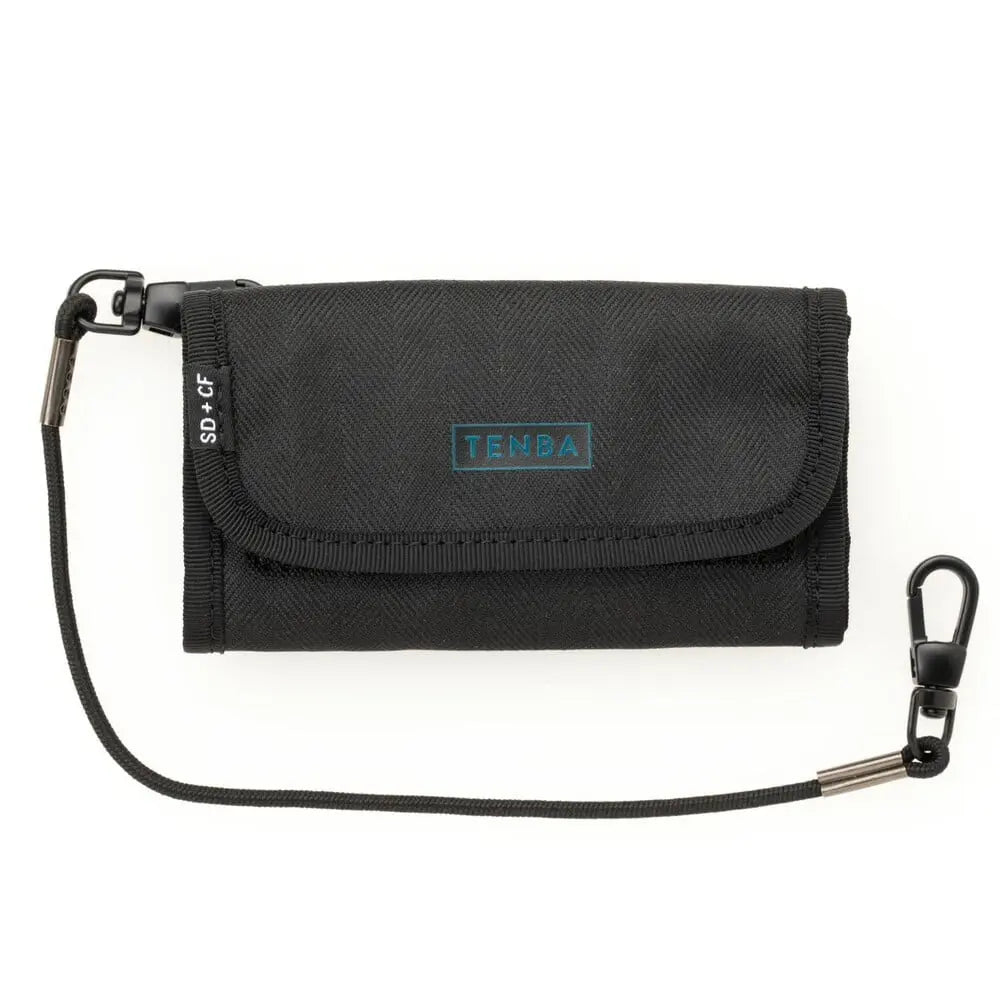 Tenba Tools Reload SD6+CF6 Card Wallet Black front angle