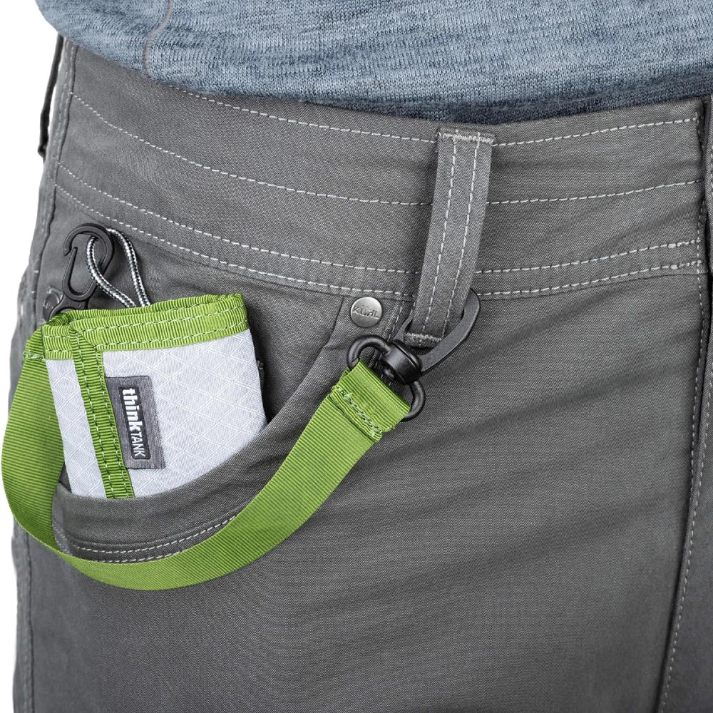 Think Tank Photo Secure Pixel Pocket Rocket in persons pocket