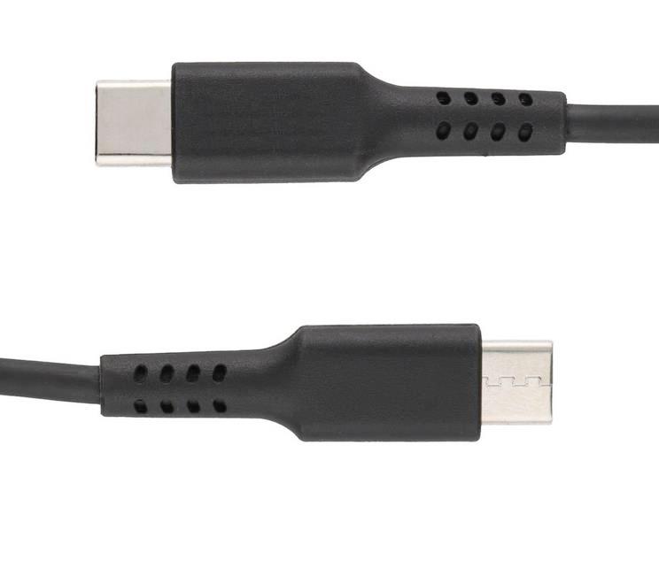 USB-C 2.0 to USB-C Plug Phone Fast Charger Data Cable 65W Lead 2m Black TPE