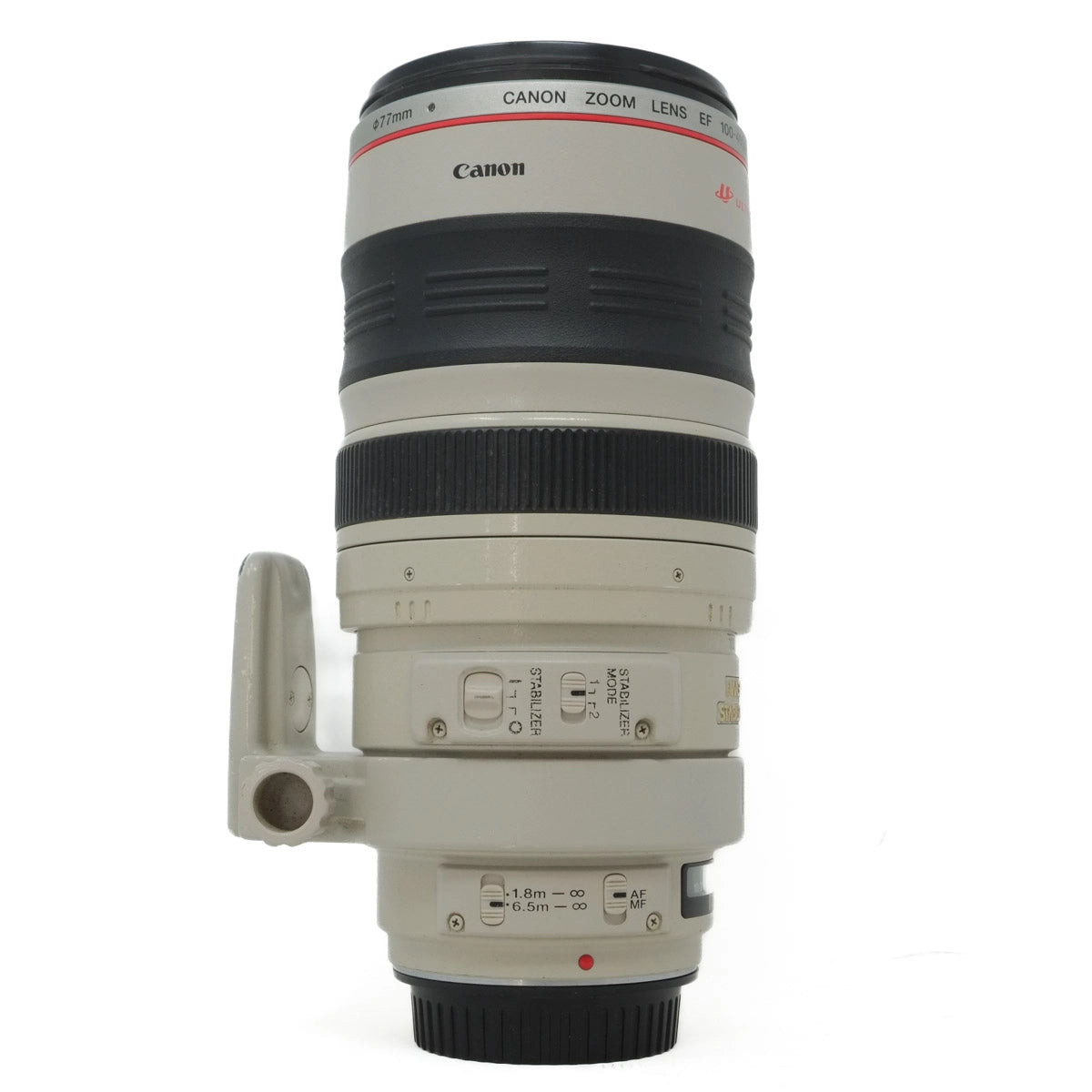 Canon camera lens on a white background