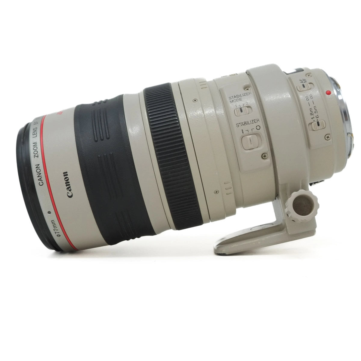 Canon camera lens on a white background
