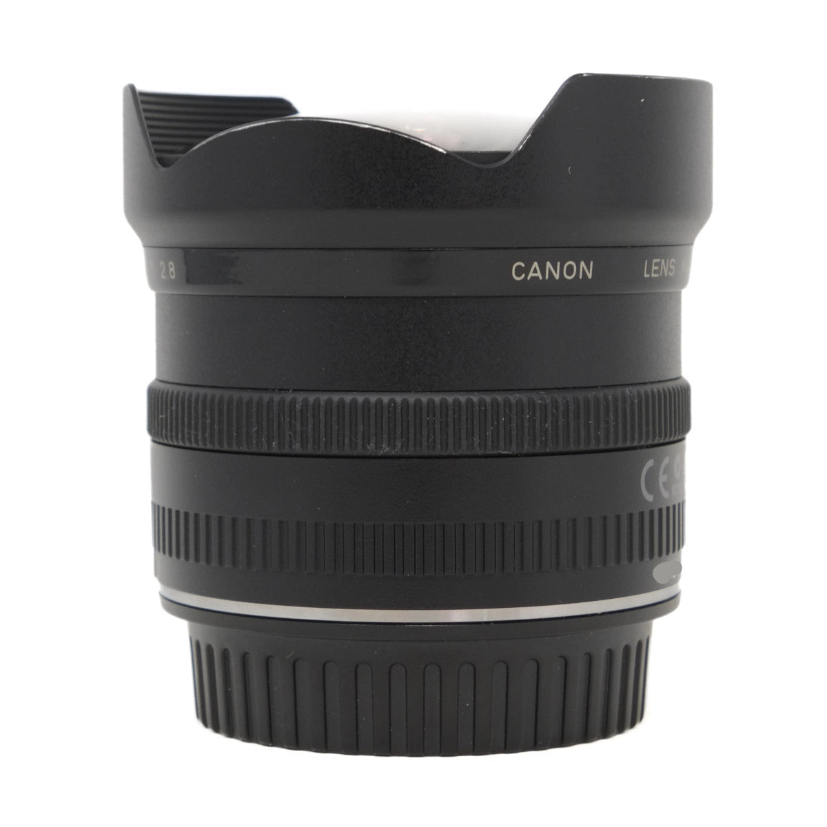 Canon camera lens on a white background