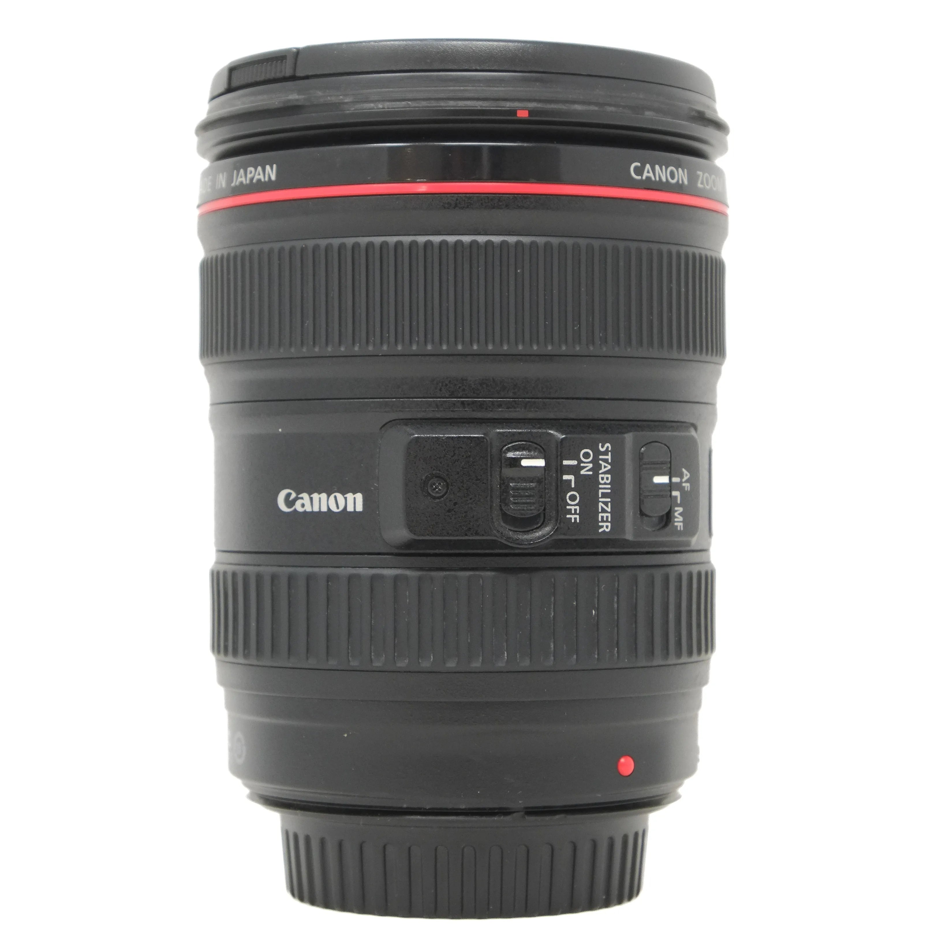 Canon camera lens on a white background