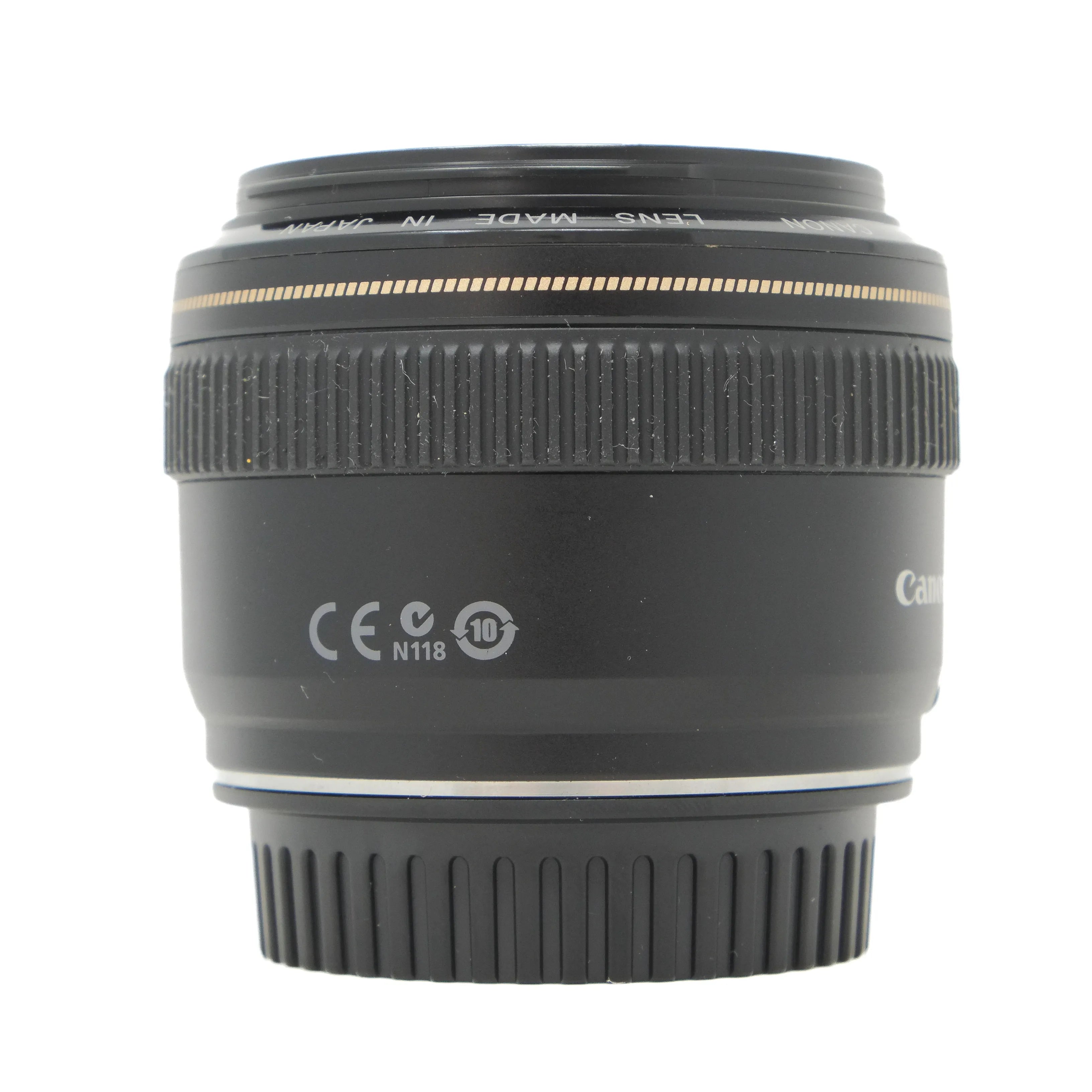 Canon camera lens on a white background
