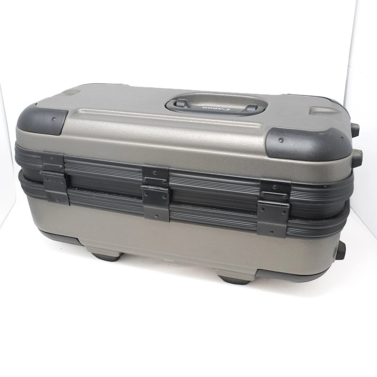 Gray case with black accents on a white background