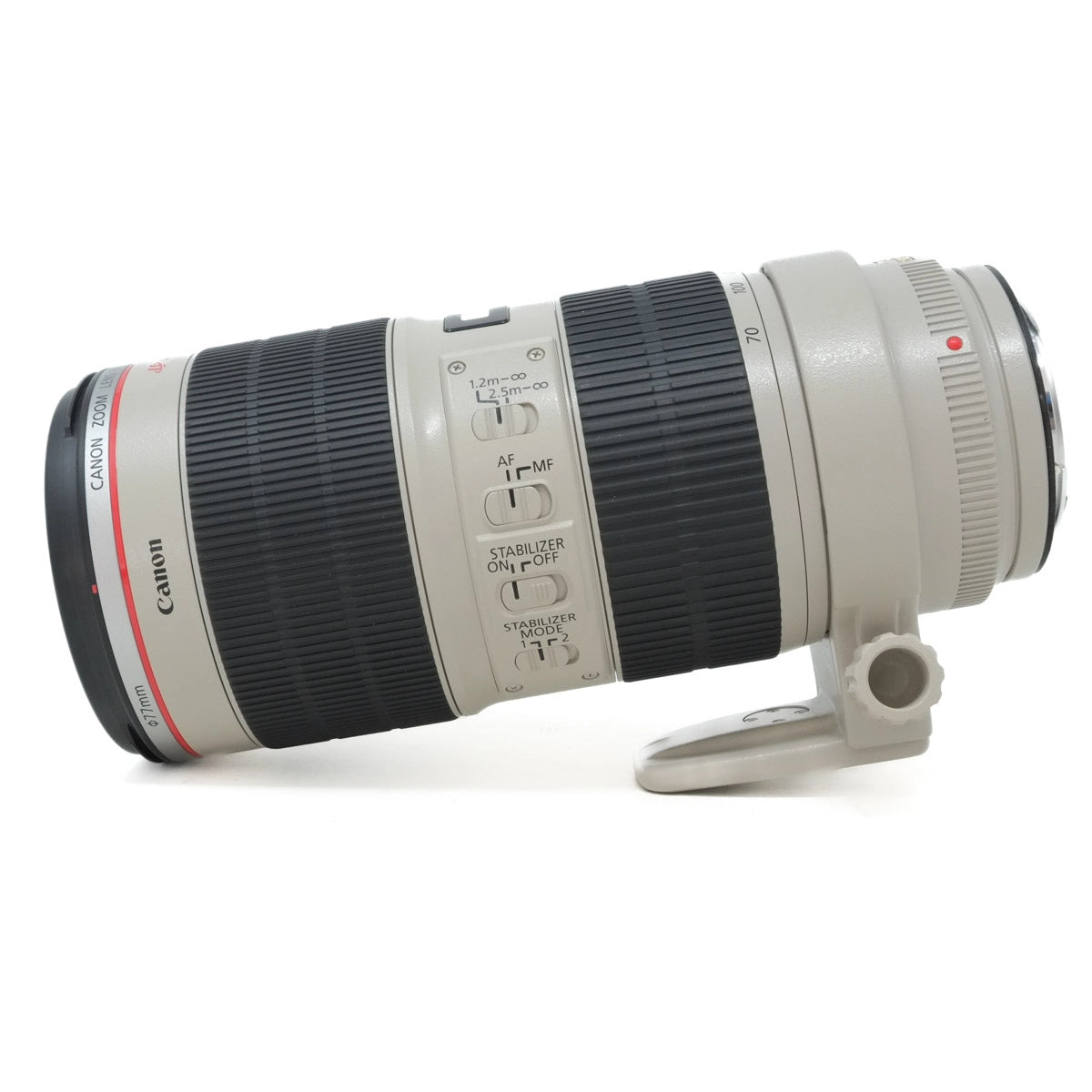 Canon camera lens on a white background