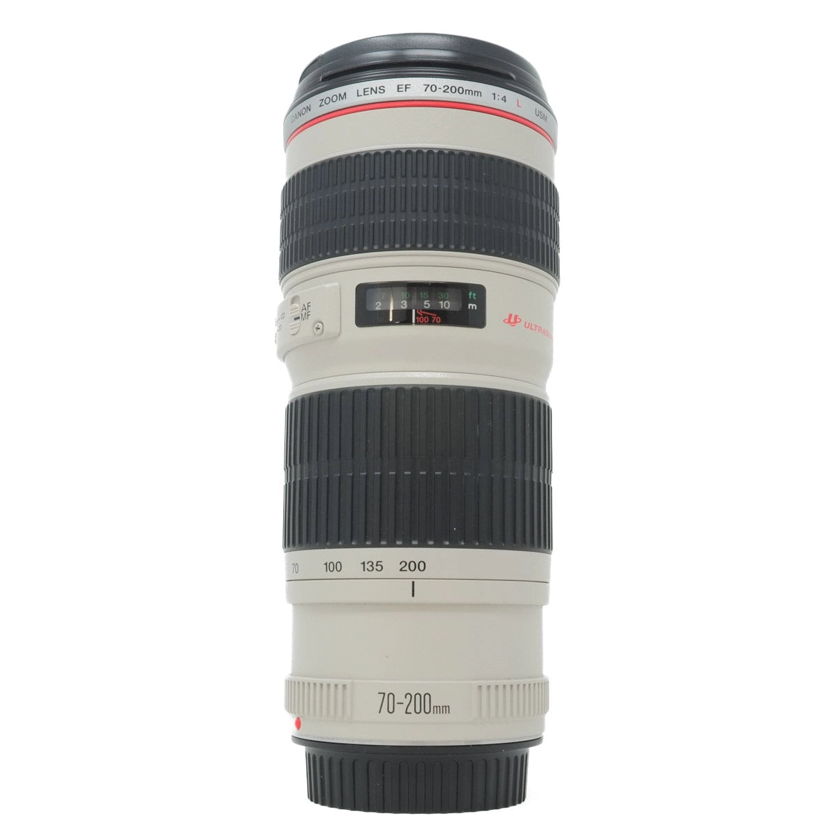 Used Canon EF 70-200mm F4 L USM Lens - front angle 