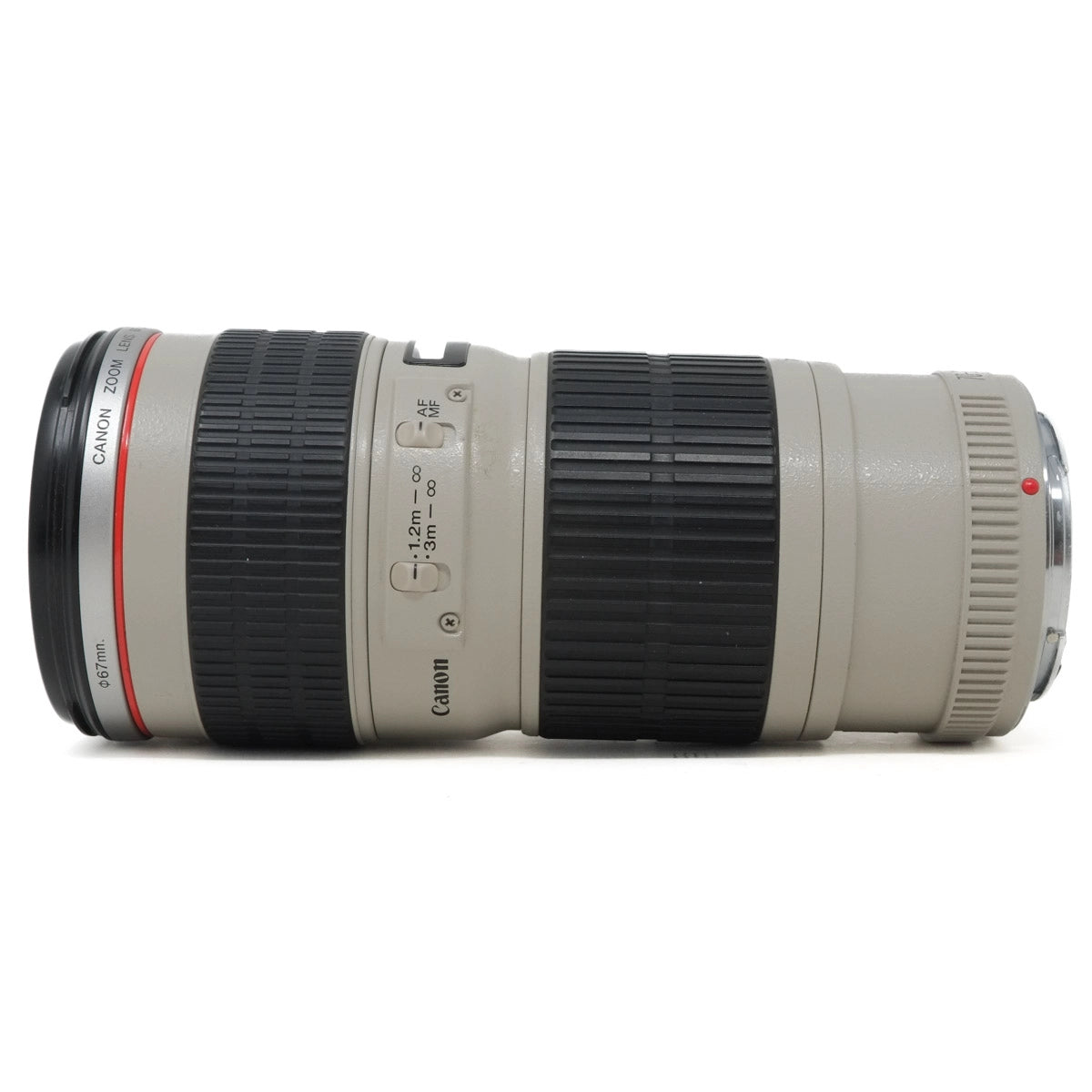 Canon camera lens on a white background