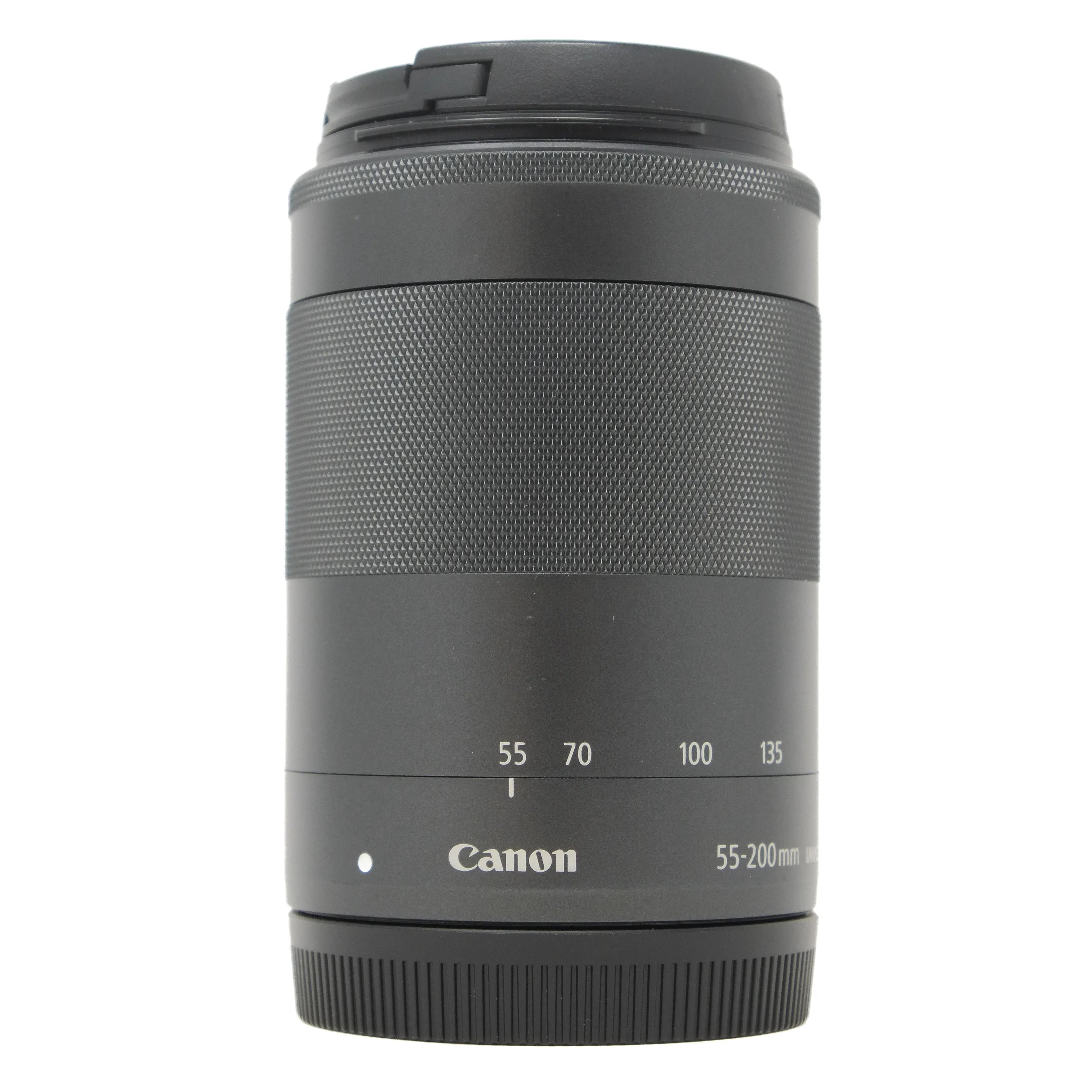 Used Canon EF-M 55-200mm F4.5-6.3 IS STM Lens - front angle 