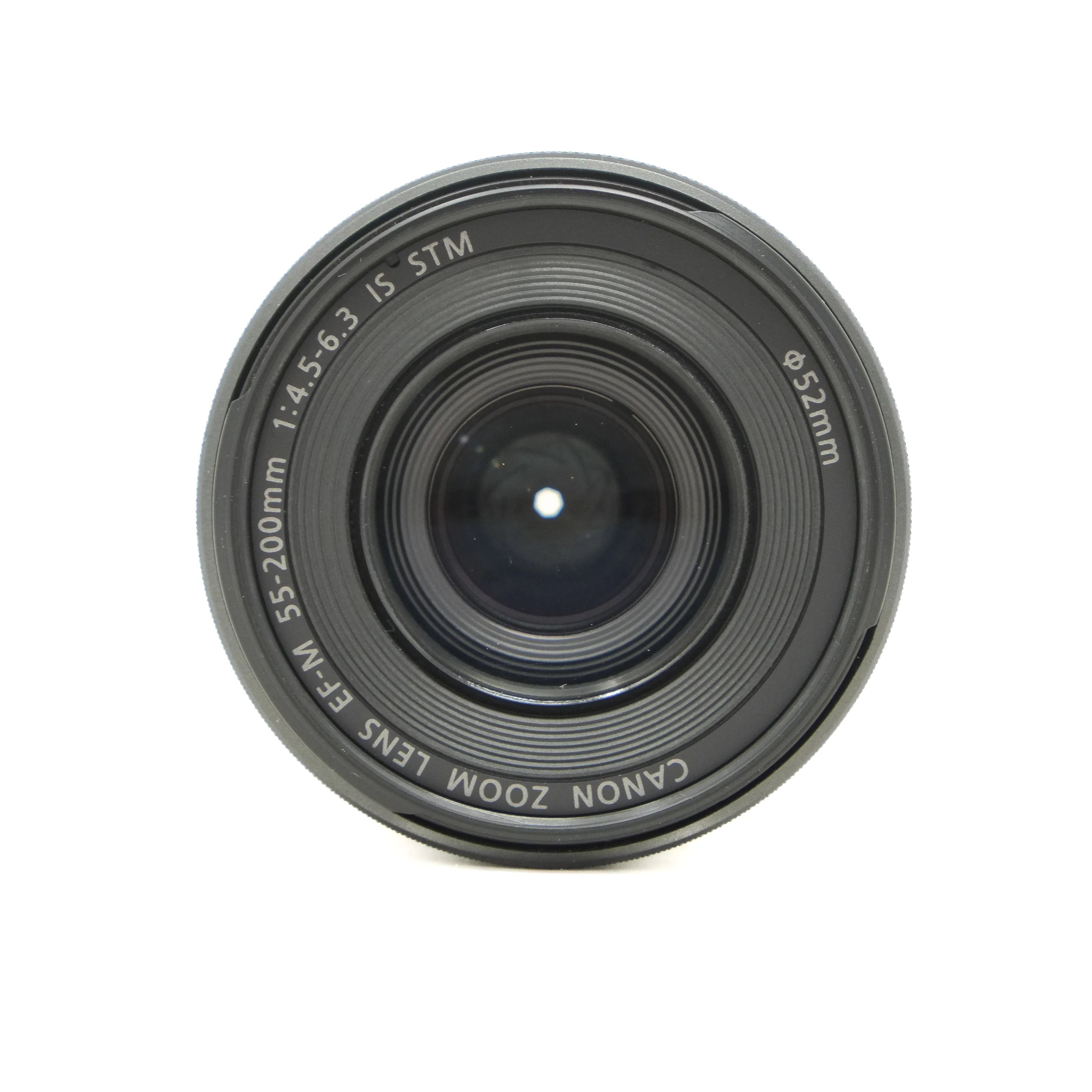 Canon camera lens on a white background