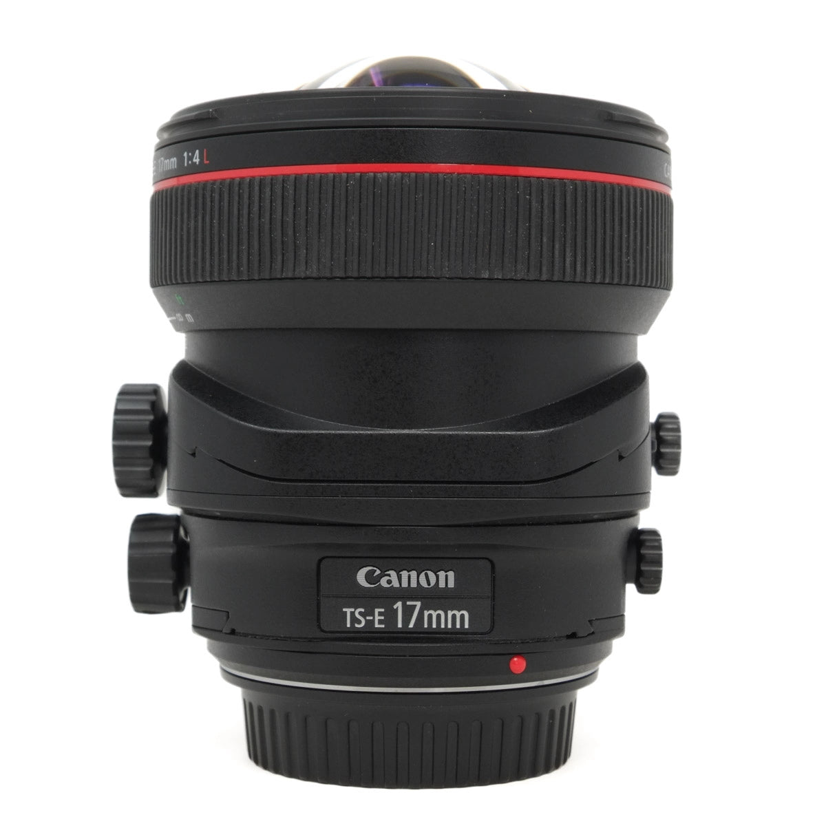 Canon TS-E 17mm camera lens on a white background