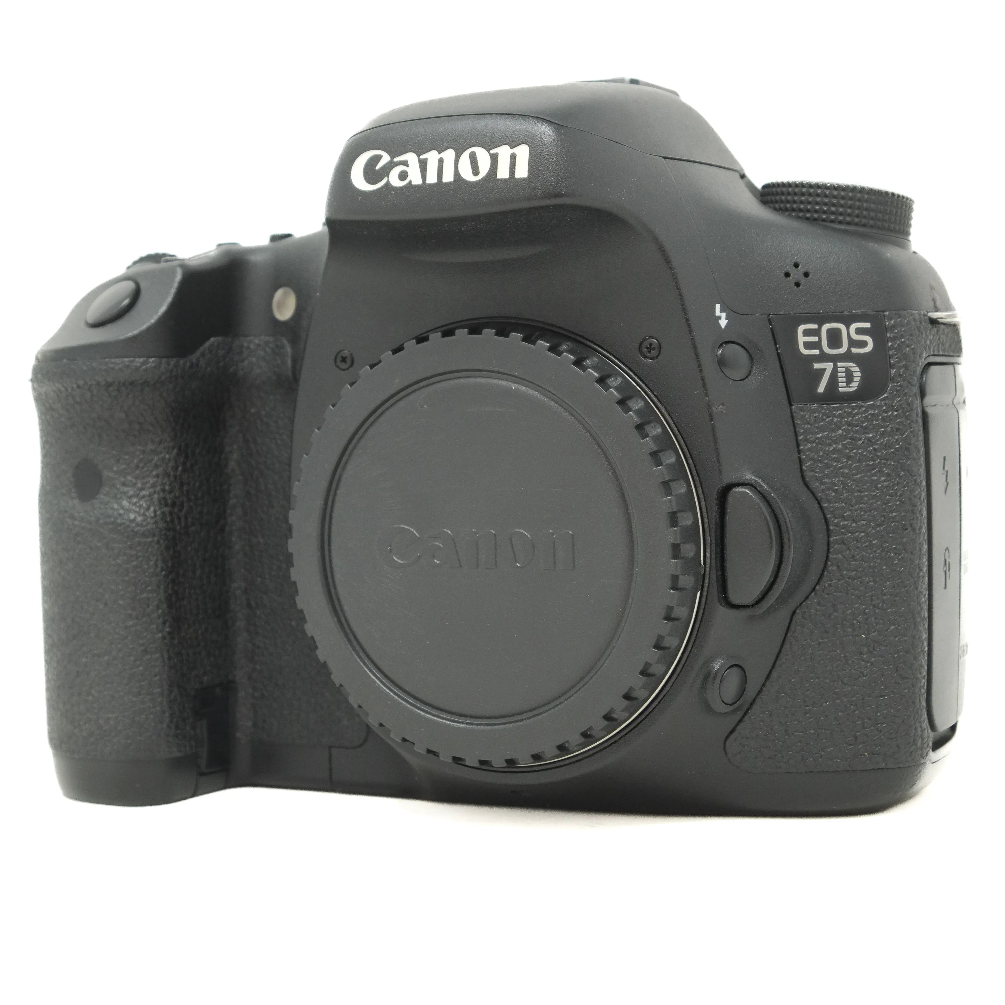 Canon EOS 7D camera body on a white background