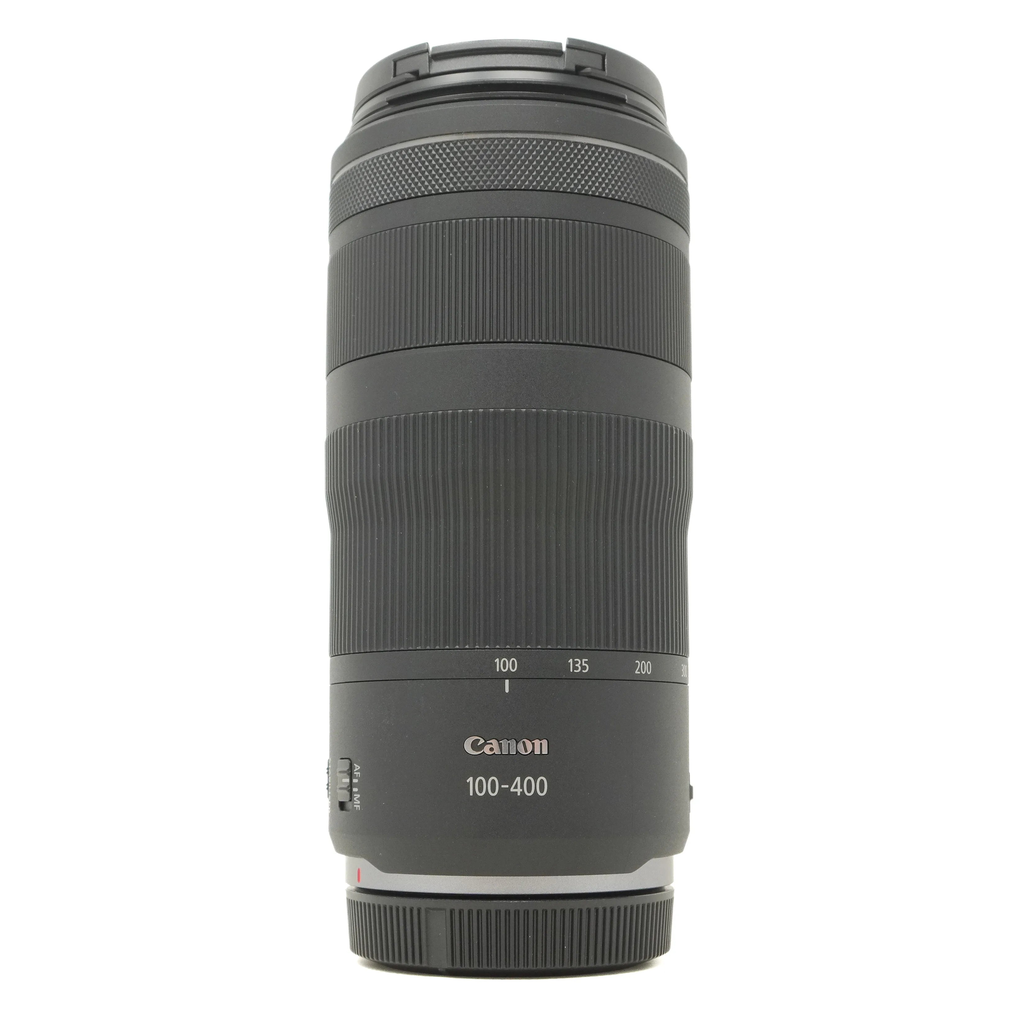 Used Canon RF 100-400mm f5.6-8 IS USM Lens - front angle 