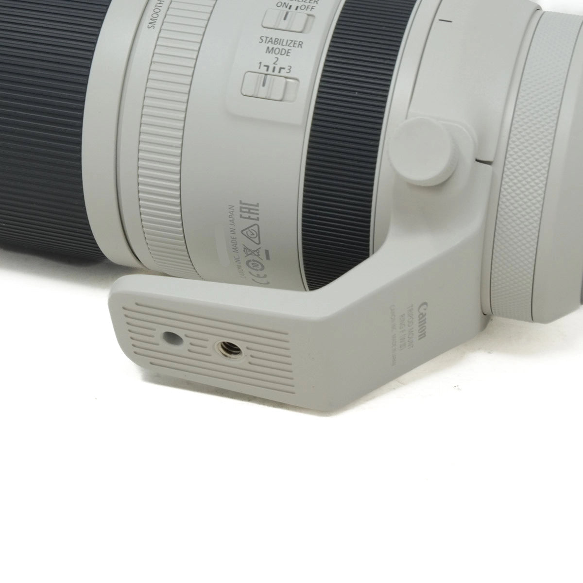 Canon camera lens on a white background