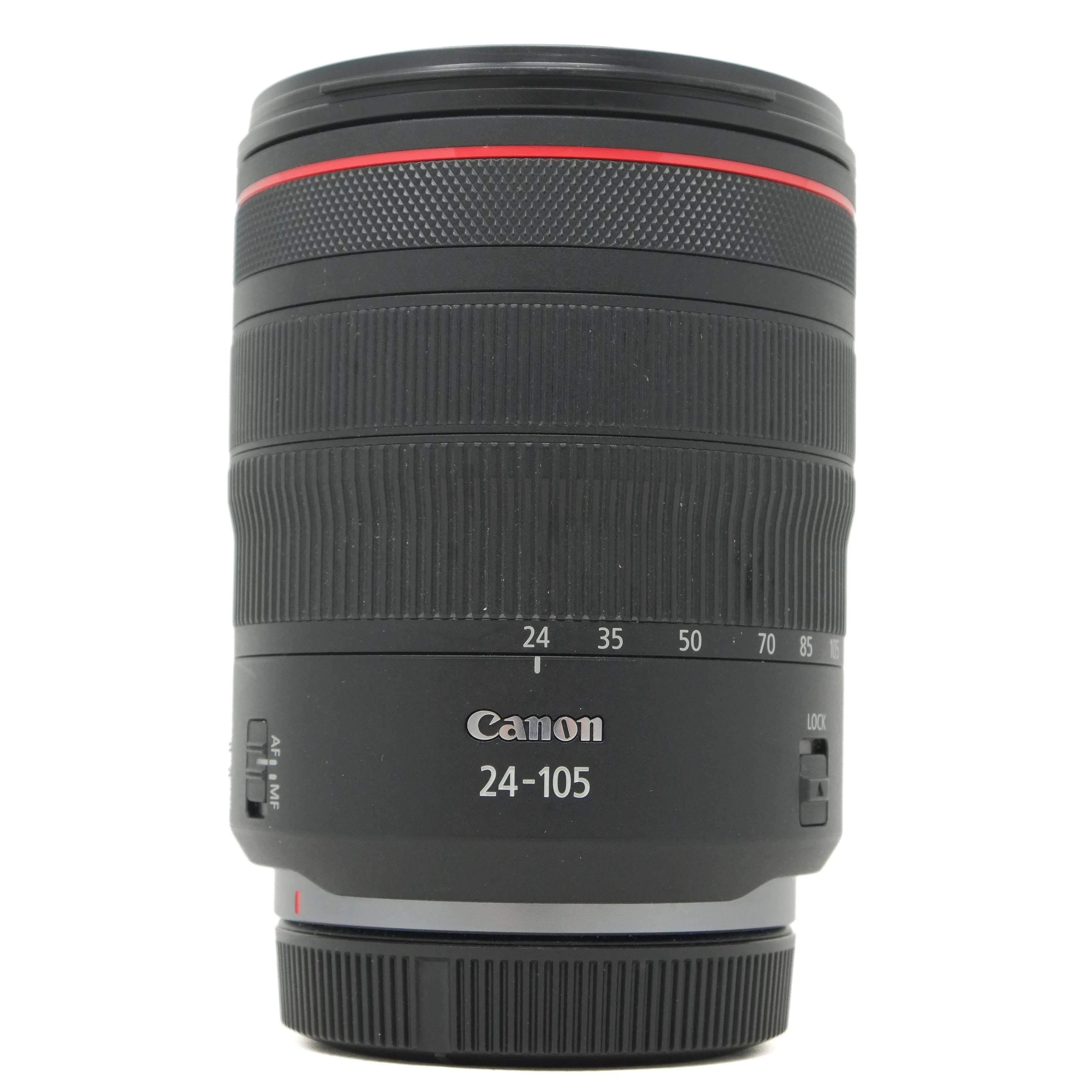 Used Canon RF 24-105mm f4 L IS USM Lens - front angle 
