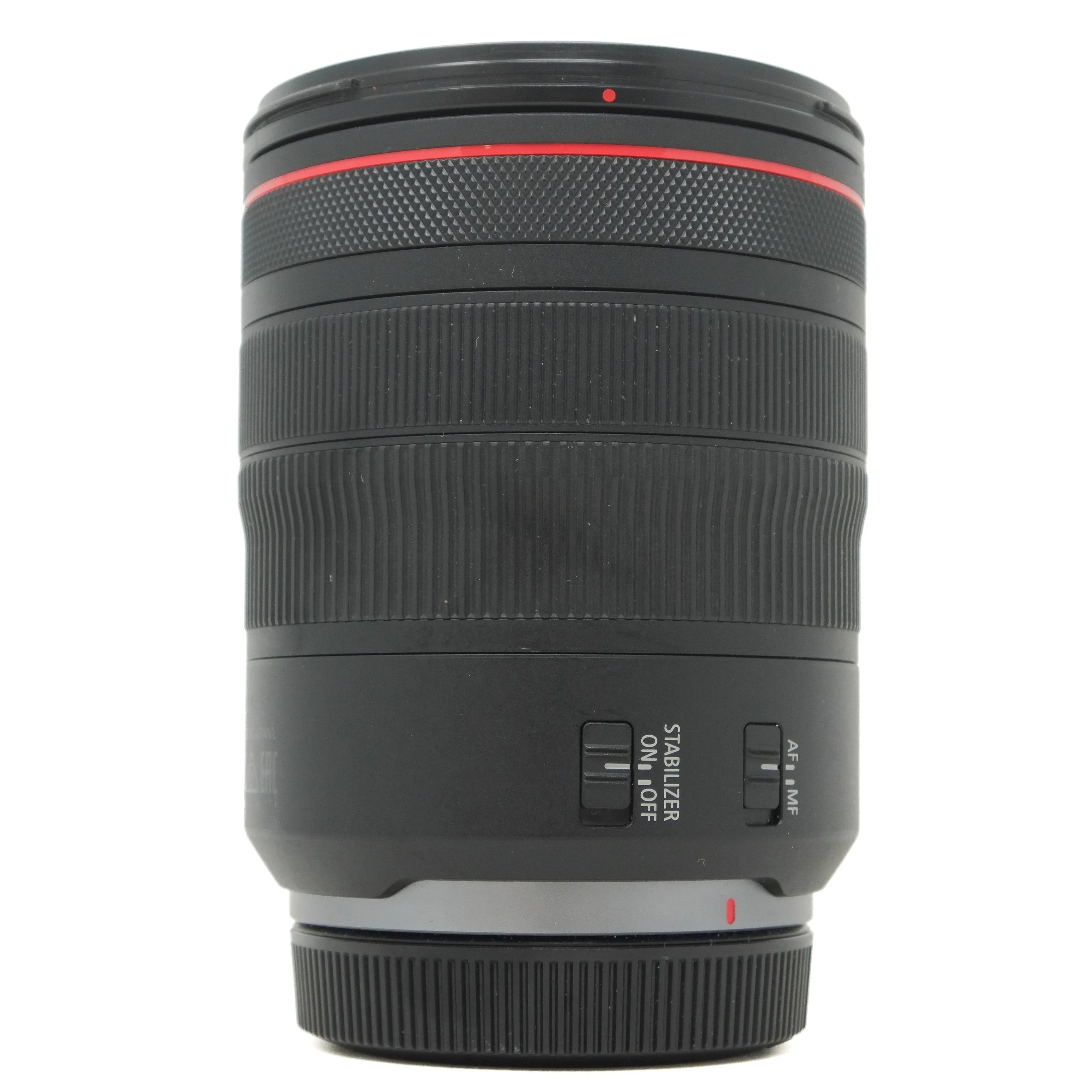 Used Canon RF 24-105mm f4 L IS USM Lens - side angle 