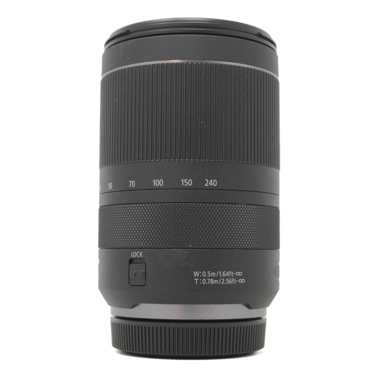 Used Canon RF 24-240mm F4-6.3 IS USM Lens - side angle 