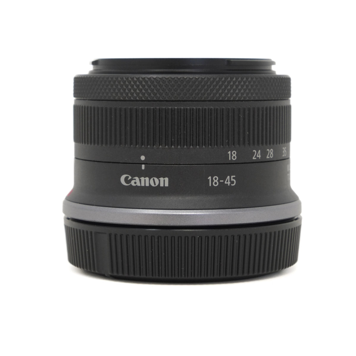 Used Canon RF-S 18-45mm F4.5-6.3 IS STM Lens - front angle 